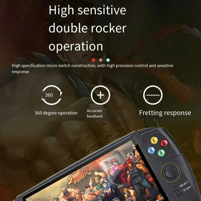 2023 NEW Experience Classic RS08 Retro Arcade 30000+Games Console 6.5" Screen 10 Simulations Video Handheld Game 128G Game Card