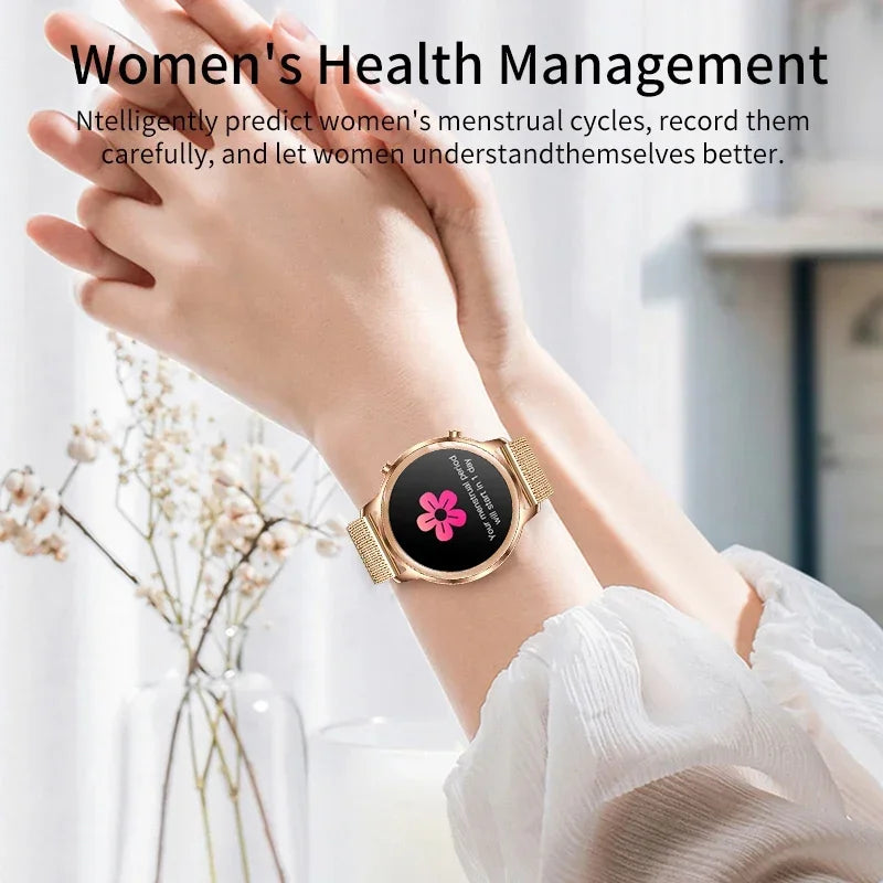 2023 Bluetooth Call 360*360 pixel display Lady Smartwatch Women Smart Watch Heart Rate Men Fitness tracker Smart Bracelet