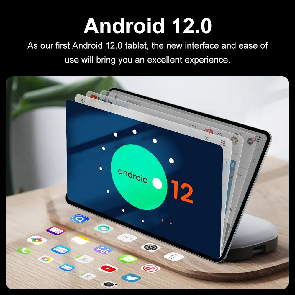 2023 Original Global Version Tablet Android 12 Pad 6 Pro 12GB+512GB Snapdragon 870 Tablets PC 5G Dual SIM Card or WIFI HD 4K Mi