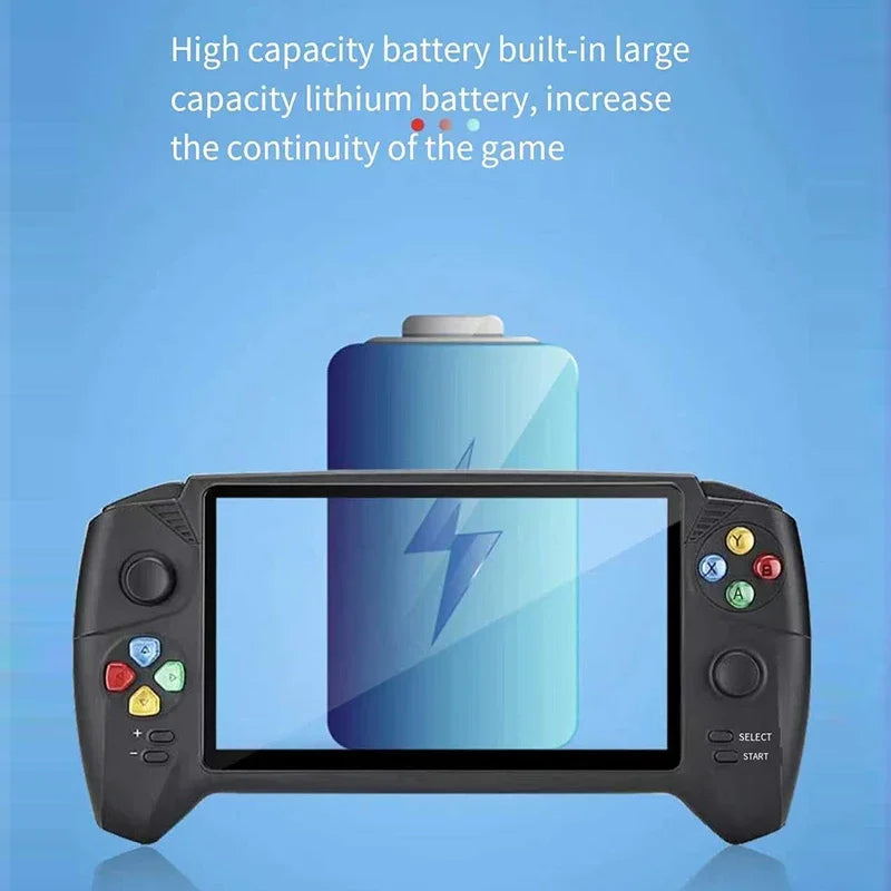 2023 NEW Experience Classic RS08 Retro Arcade 30000+Games Console 6.5" Screen 10 Simulations Video Handheld Game 128G Game Card