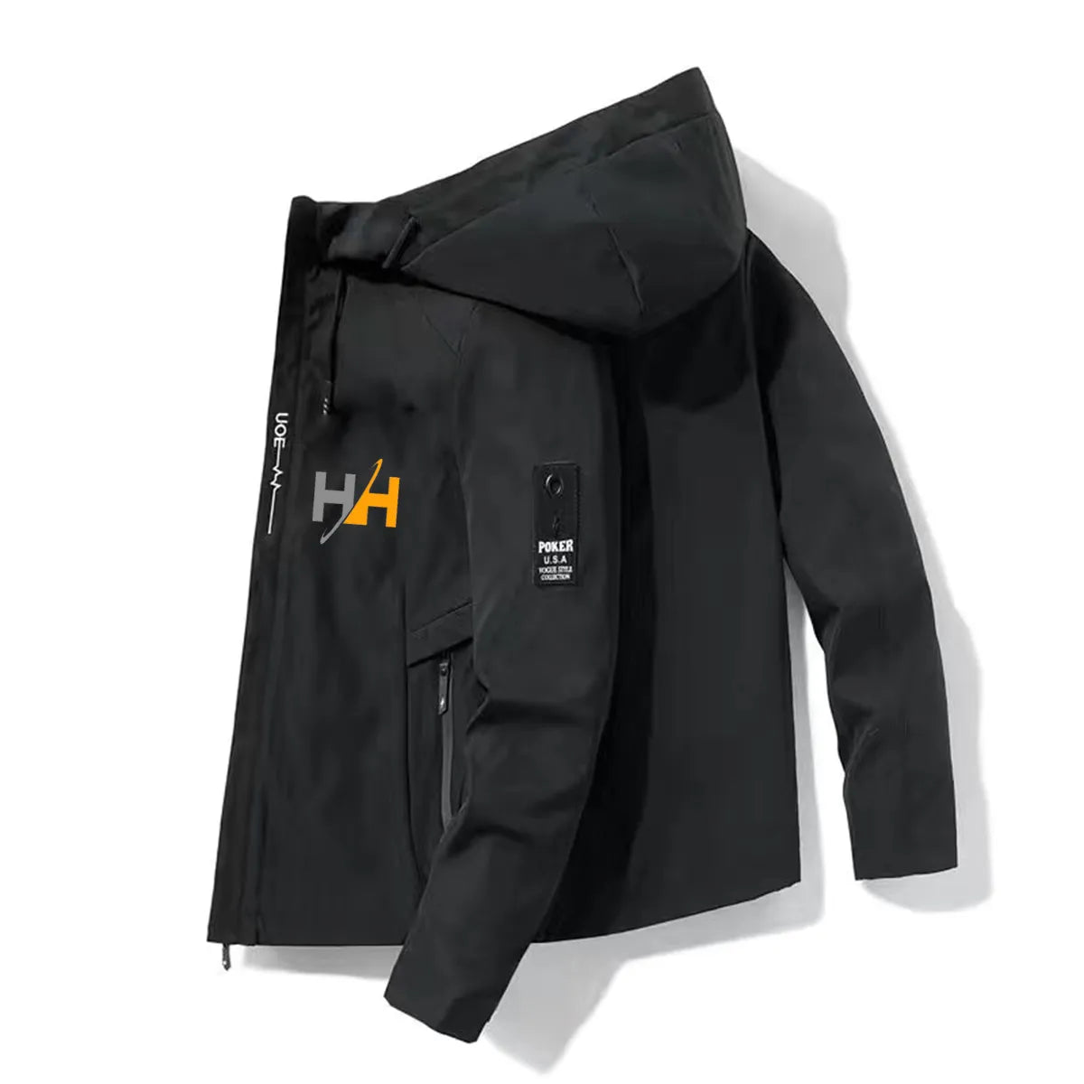 2022HH Bomber Jacket Men's Windbreaker Zipper Jacket Spring Autumn Casual Work Jacket Fashion Outdoor Adventure Jacket