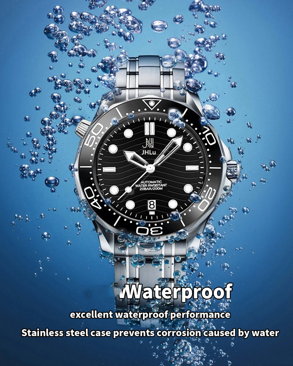 2023 New Business Men's Mechanical Wristwatch Automatic Seamaster Watch Men Luxury Sapphire Mirror 200M Dive Clock High-quality