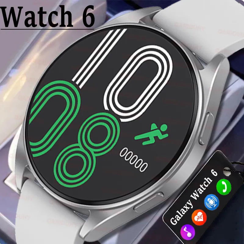 2023 New Galaxy Smartwatch 6 Men Full Touch Blood Pressure Blood Oxygen Bluetooth Call Smart Watch Men Women For iphone Huawei