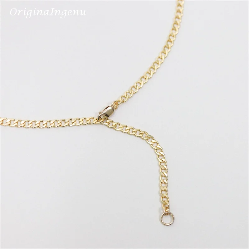 14K Gold Filled Curb Chain Necklace Boho Choker Dainty Chain Necklace Minimalist Jewelry Tarnish Resistant 3MM Chain Necklace