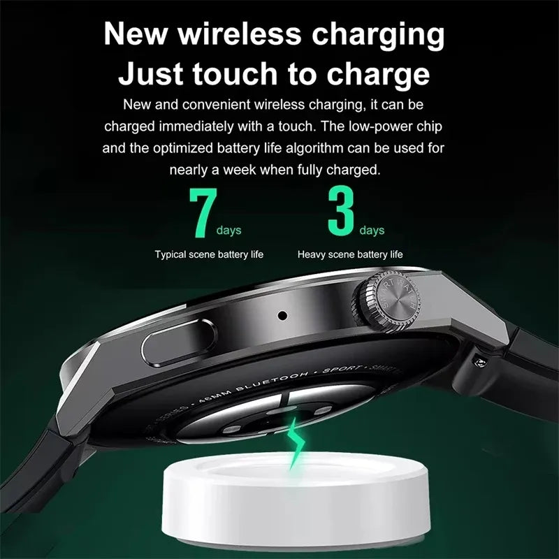 Xiaomi NFC Smart Watch Men GT3 Pro AMOLED 390*390 HD Screen Heart Rate Bluetooth Call IP68 Waterproof SmartWatch For Huawei