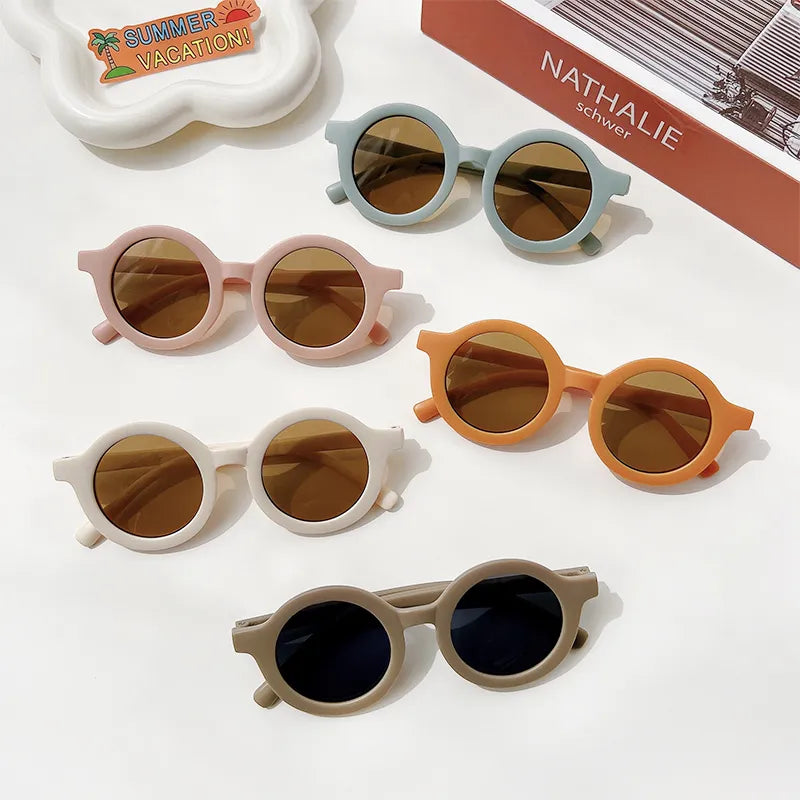 2023 Kids Personality Classic Outdoor Sun Protection Sunglasses Boys Girls Colors Protect Eyes Baby UV400 Sunglasses Children