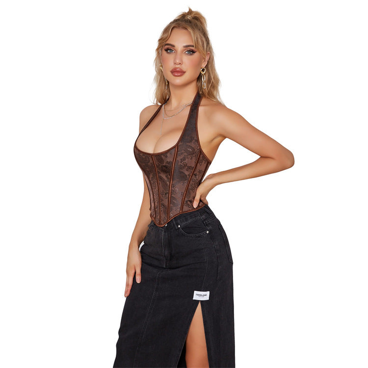 Women's Dark Brown Tube Top - QWIEL®