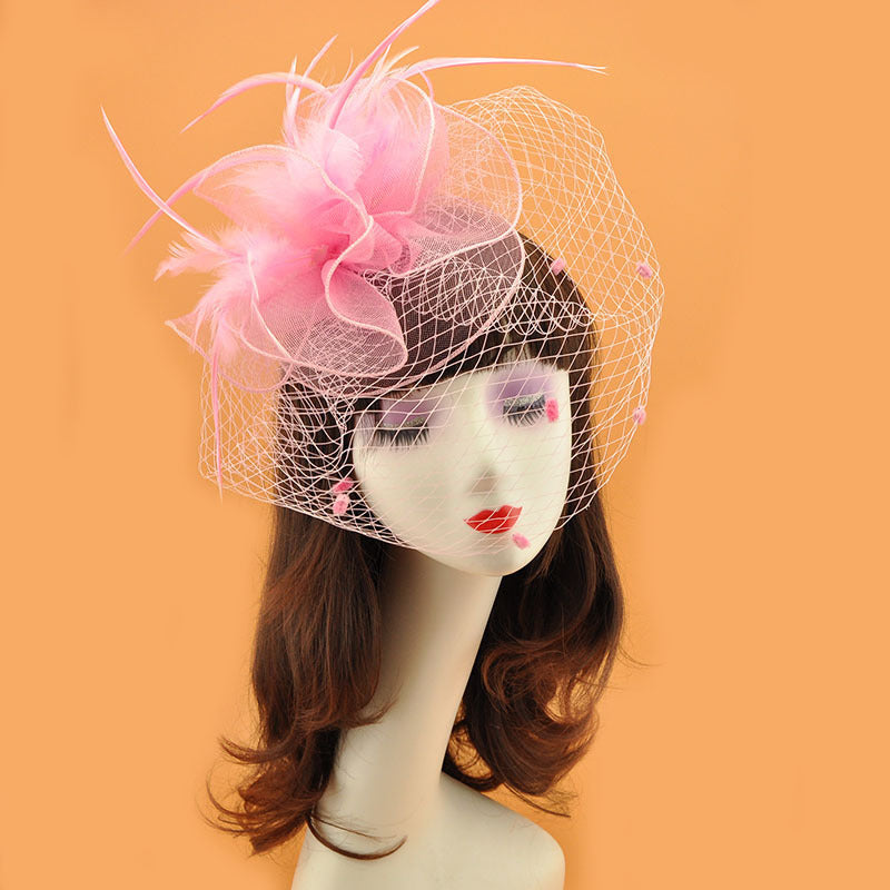 Women's British Elegant Retro Veil Top Hat