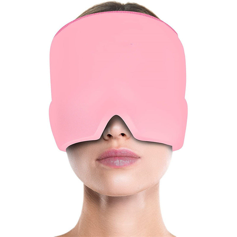 Migraine Relief Hat Cold Therapy Migraine Relief Products Comfortable Head Wrap Ice Pack Eye Mask For Puffy Eyes - QWIEL®