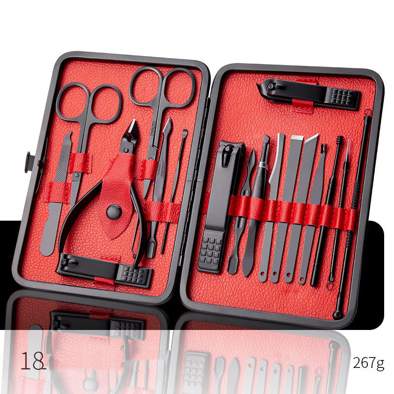 Professional Scissors Nail Clippers Set Ear Spoon Dead Skin Pliers Nail Cutting Pliers Pedicure Knife Nail Groove Trimmers - QWIEL®