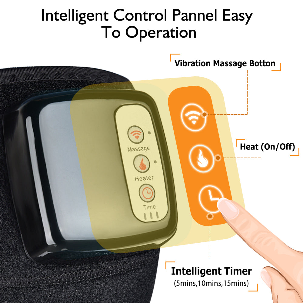 Electric Infrared Heating Knee Massager Wrap Elbow Joint Support Vibration Therapy Physiotherapy Machine Pain Relief Massageador - QWIEL®