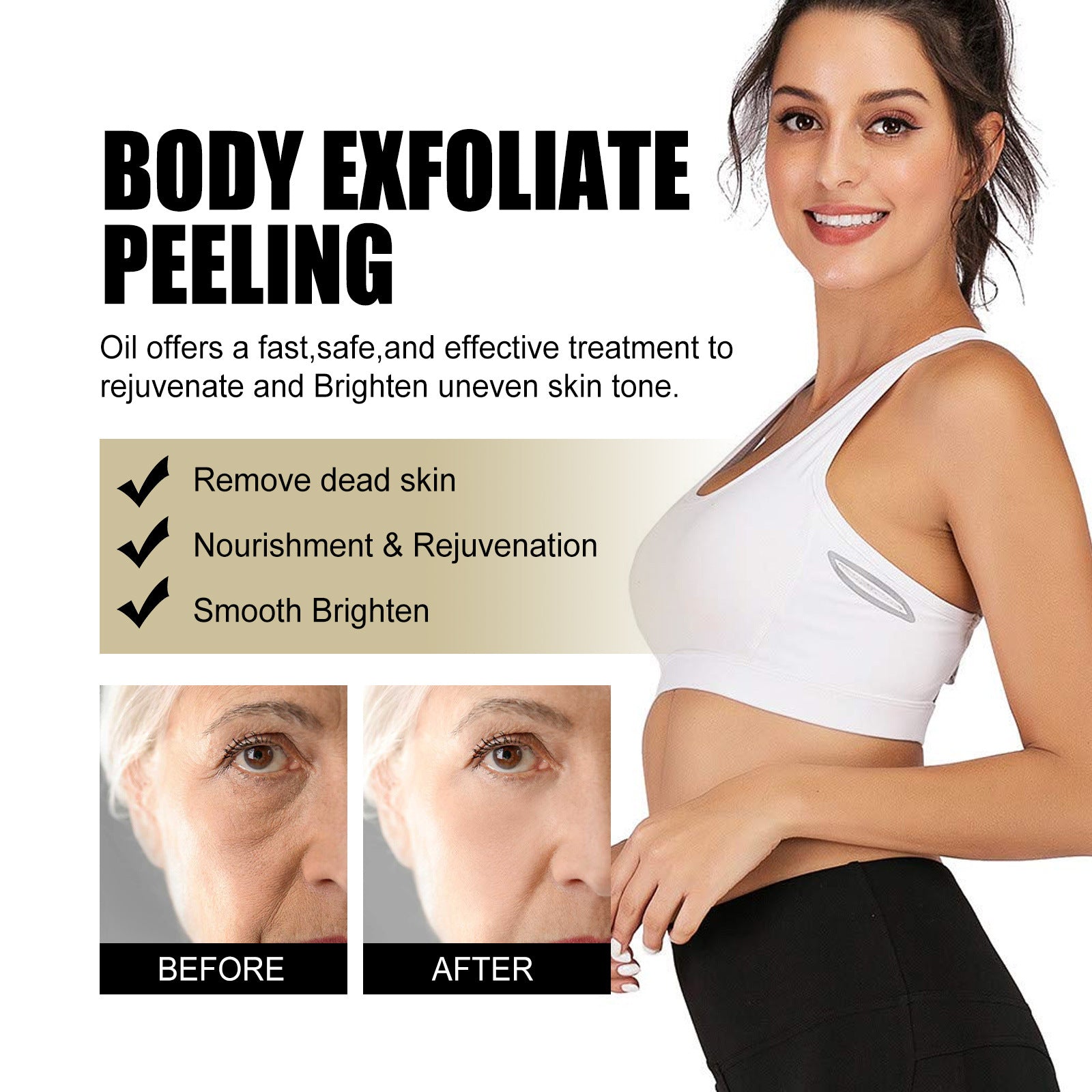 Delicate Brightening Body Cleaning Exfoliating Skin Care Oil - QWIEL®