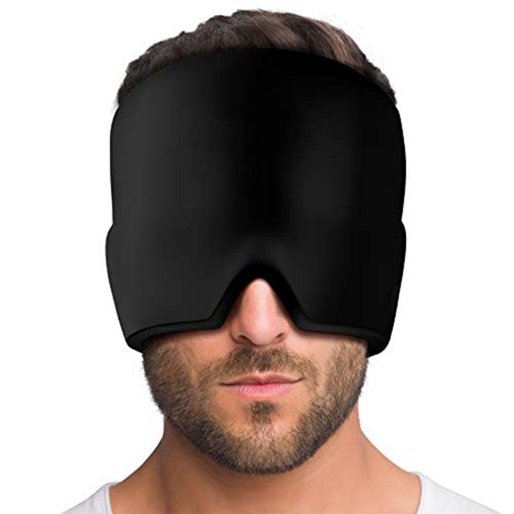 Migraine Relief Hat Cold Therapy Migraine Relief Products Comfortable Head Wrap Ice Pack Eye Mask For Puffy Eyes - QWIEL®