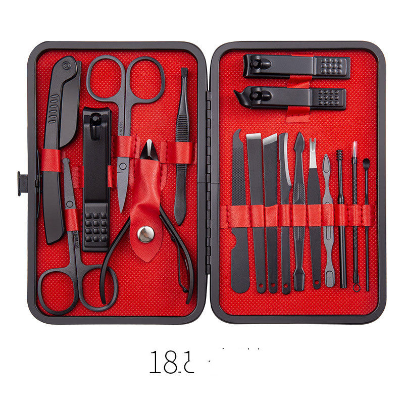 Professional Scissors Nail Clippers Set Ear Spoon Dead Skin Pliers Nail Cutting Pliers Pedicure Knife Nail Groove Trimmers - QWIEL®