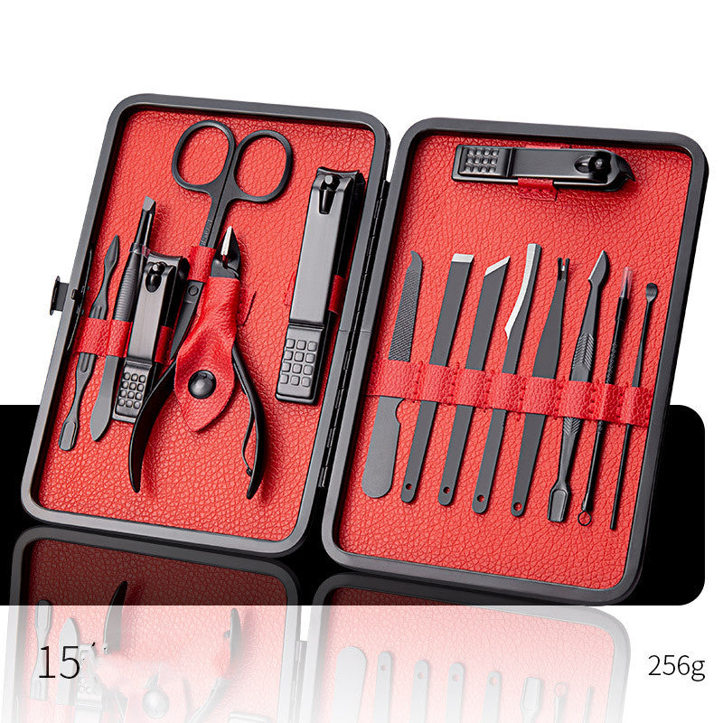 Professional Scissors Nail Clippers Set Ear Spoon Dead Skin Pliers Nail Cutting Pliers Pedicure Knife Nail Groove Trimmers - QWIEL®