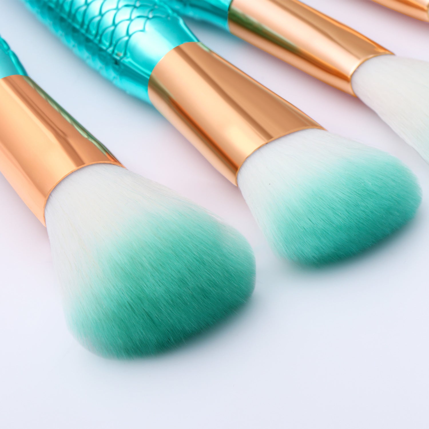 Mermaid Shaped Makeup Brushes - QWIEL®