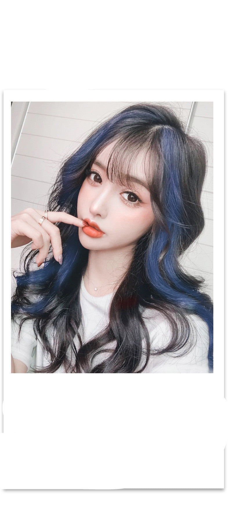 Gradient Female Long Curly Hair Wig Patch - QWIEL®