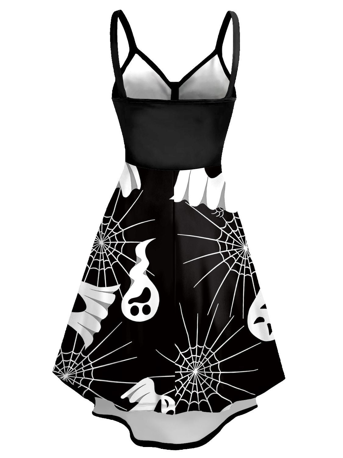 Women's Halloween Skull Head Printing Slip Dress - QWIEL®