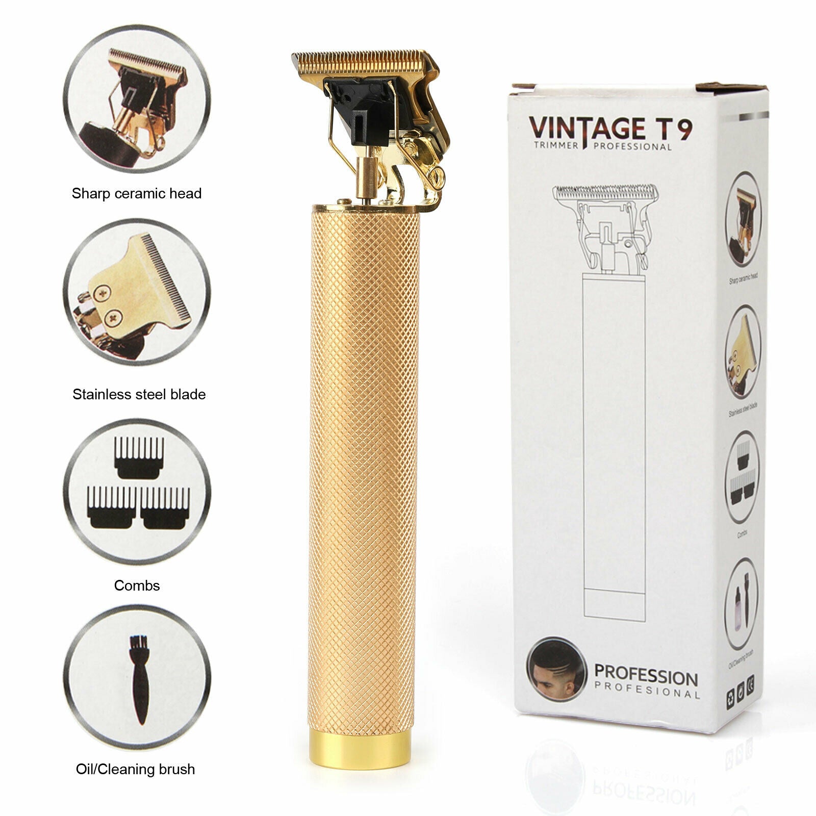 USB Electric Hair Clippers Rechargeable Shaver Beard Trimmer Professional Men Hair Cutting Machine Beard Barber Hair Cut - QWIEL®