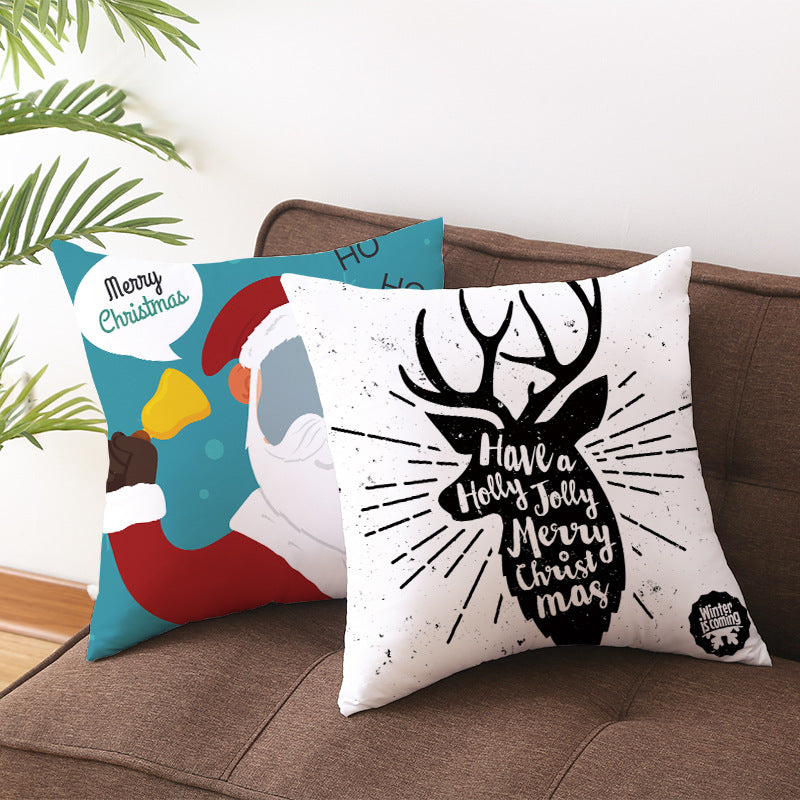 Fashion Household Items Cartoon Elk Santa Sofa Cushion - QWIEL®