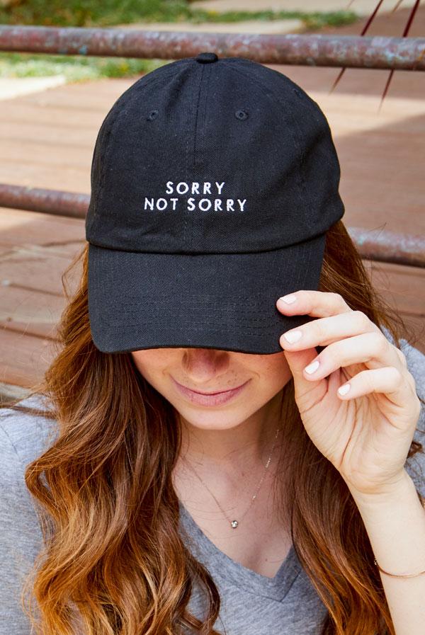 Sorry Not Sorry - Bachelorette party dad hats