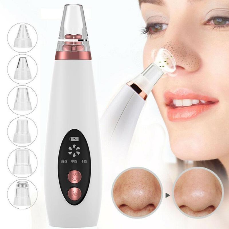 Blackhead Pore Vacuum Cleaner Nose Cleanser Blackheads Remover Blackhead Acne Removal Button Face Suction Beauty Skin Care Tool - QWIEL®