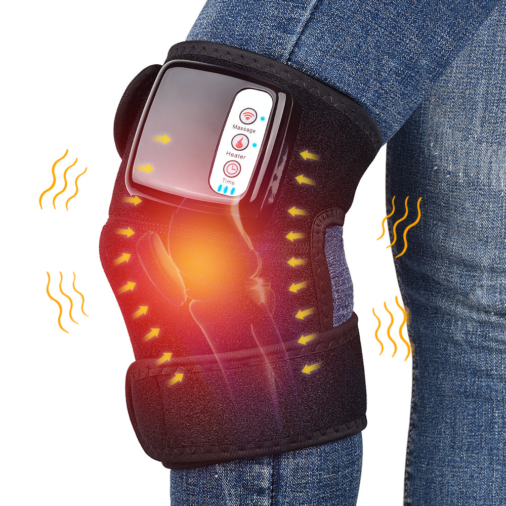 Electric Infrared Heating Knee Massager Wrap Elbow Joint Support Vibration Therapy Physiotherapy Machine Pain Relief Massageador - QWIEL®