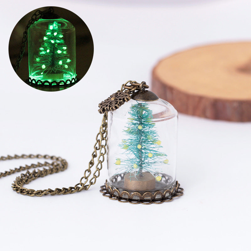 Handmade Creative Items Ornament Snowflake Christmas Tree Necklace - QWIEL®