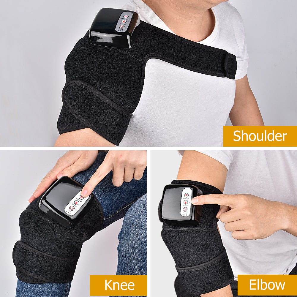 Electric Infrared Heating Knee Massager Wrap Elbow Joint Support Vibration Therapy Physiotherapy Machine Pain Relief Massageador - QWIEL®