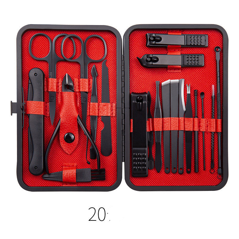 Professional Scissors Nail Clippers Set Ear Spoon Dead Skin Pliers Nail Cutting Pliers Pedicure Knife Nail Groove Trimmers - QWIEL®