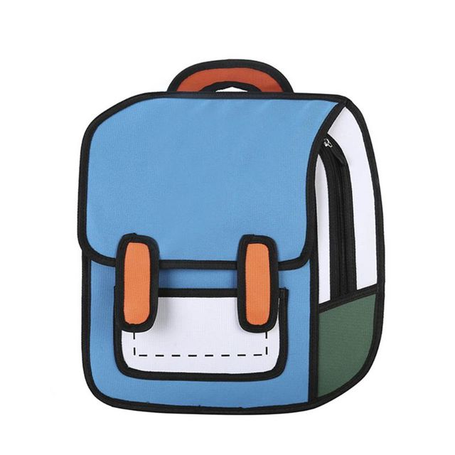 Unisex Fashion 2D Drawing Backpack