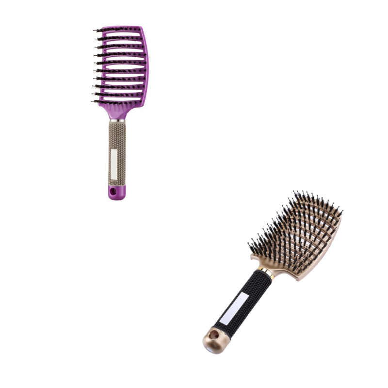 Hairbrush Anti Klit Brushy Haarborstel Women Detangler Hair Brush Bristle Nylon Scalp Massage  Teaser Hair Brush Comb - QWIEL®