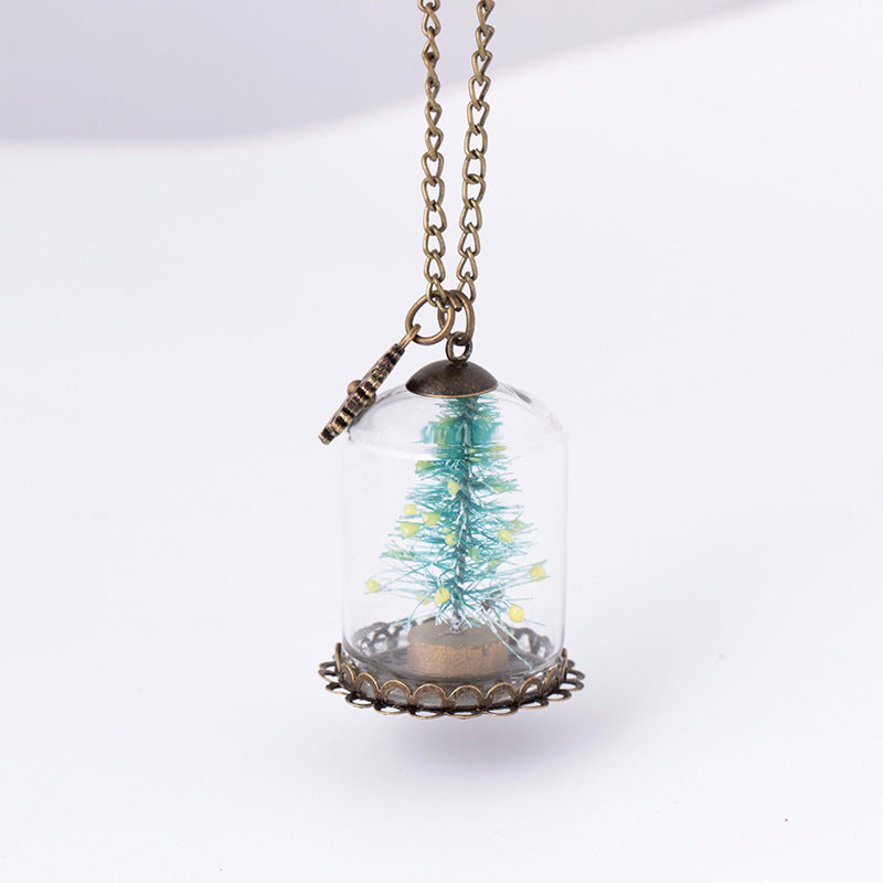 Handmade Creative Items Ornament Snowflake Christmas Tree Necklace - QWIEL®