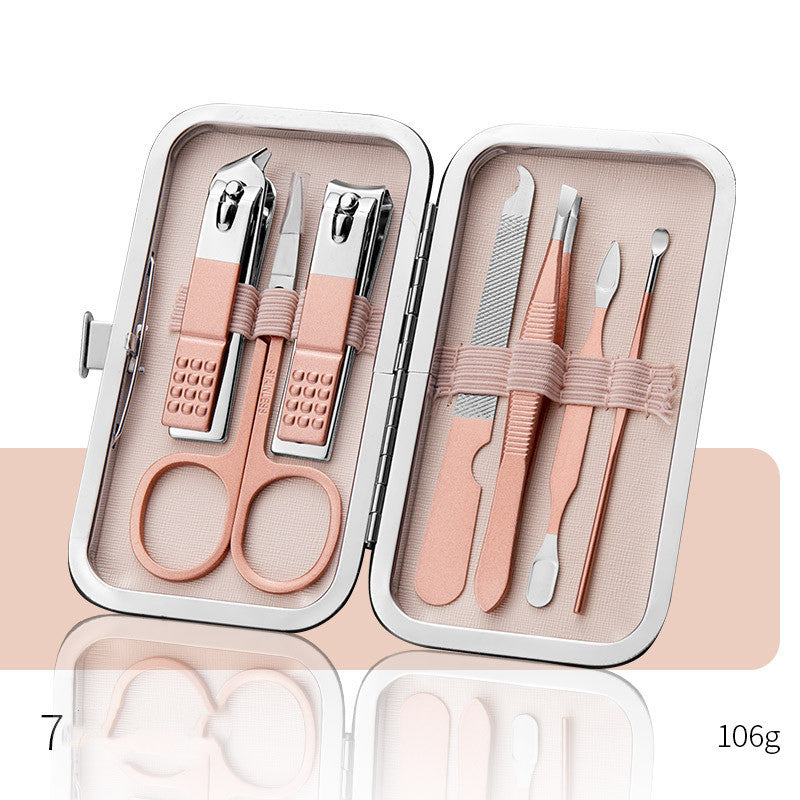Professional Scissors Nail Clippers Set Ear Spoon Dead Skin Pliers Nail Cutting Pliers Pedicure Knife Nail Groove Trimmers - QWIEL®