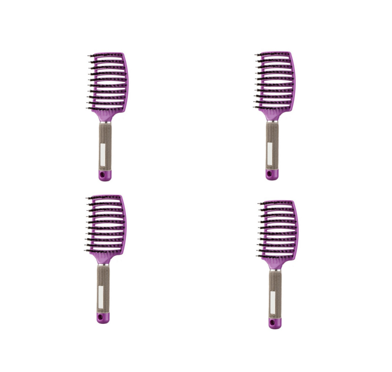 Hairbrush Anti Klit Brushy Haarborstel Women Detangler Hair Brush Bristle Nylon Scalp Massage  Teaser Hair Brush Comb - QWIEL®