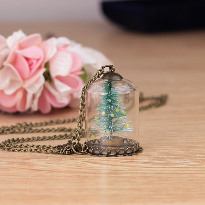 Handmade Creative Items Ornament Snowflake Christmas Tree Necklace - QWIEL®