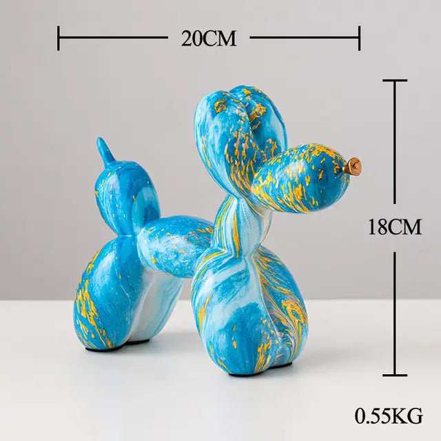 Nordic Resin Balloon Dog Statue