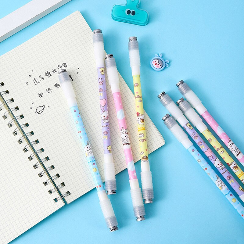 Cute Cartoon Luminous Rotating Gel Pen