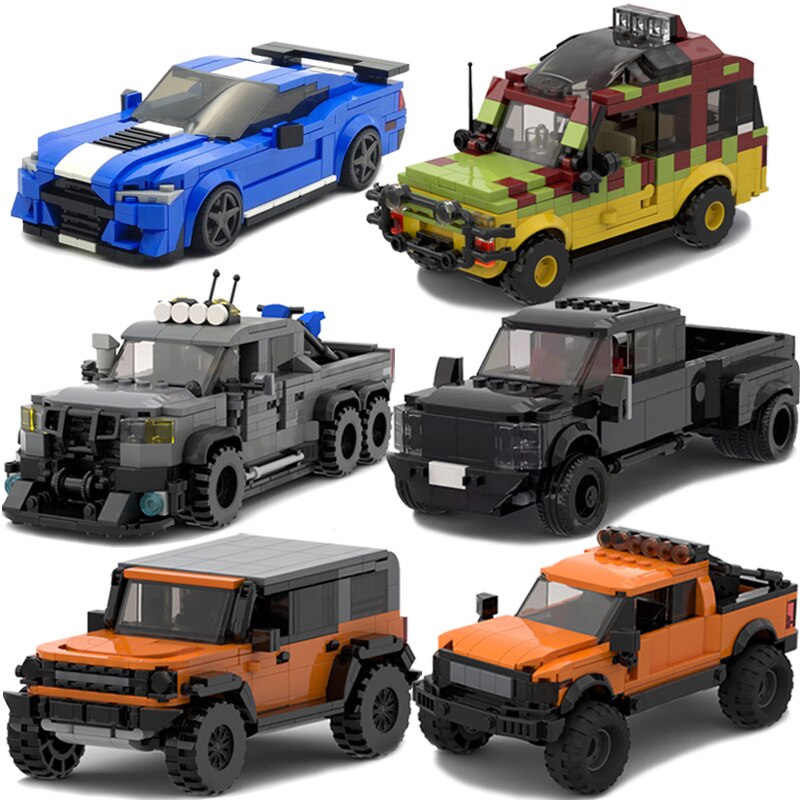 Ford Set Pickup Truck Building Blocks