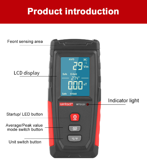 Electromagnetic Field Radiation Detector Tester