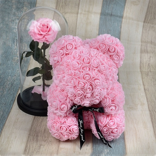 Rose Bear Foam Teddy Bear