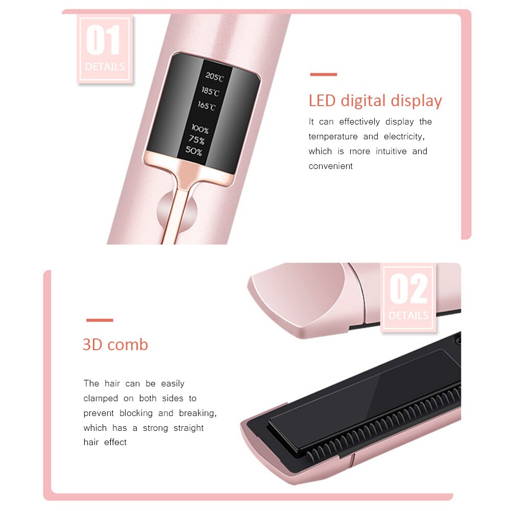 Portable Hair Curler Straightener