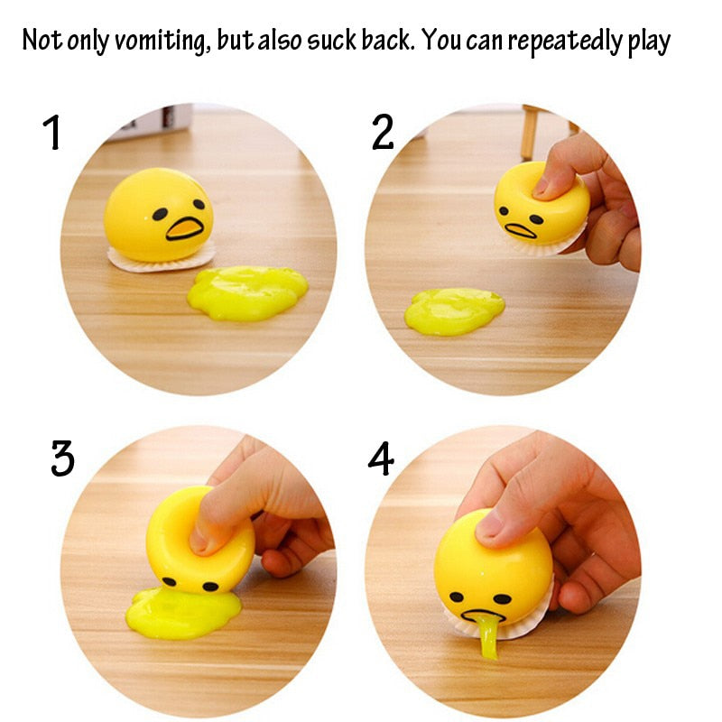 Squishy Puking Egg Yolk Stress Ball