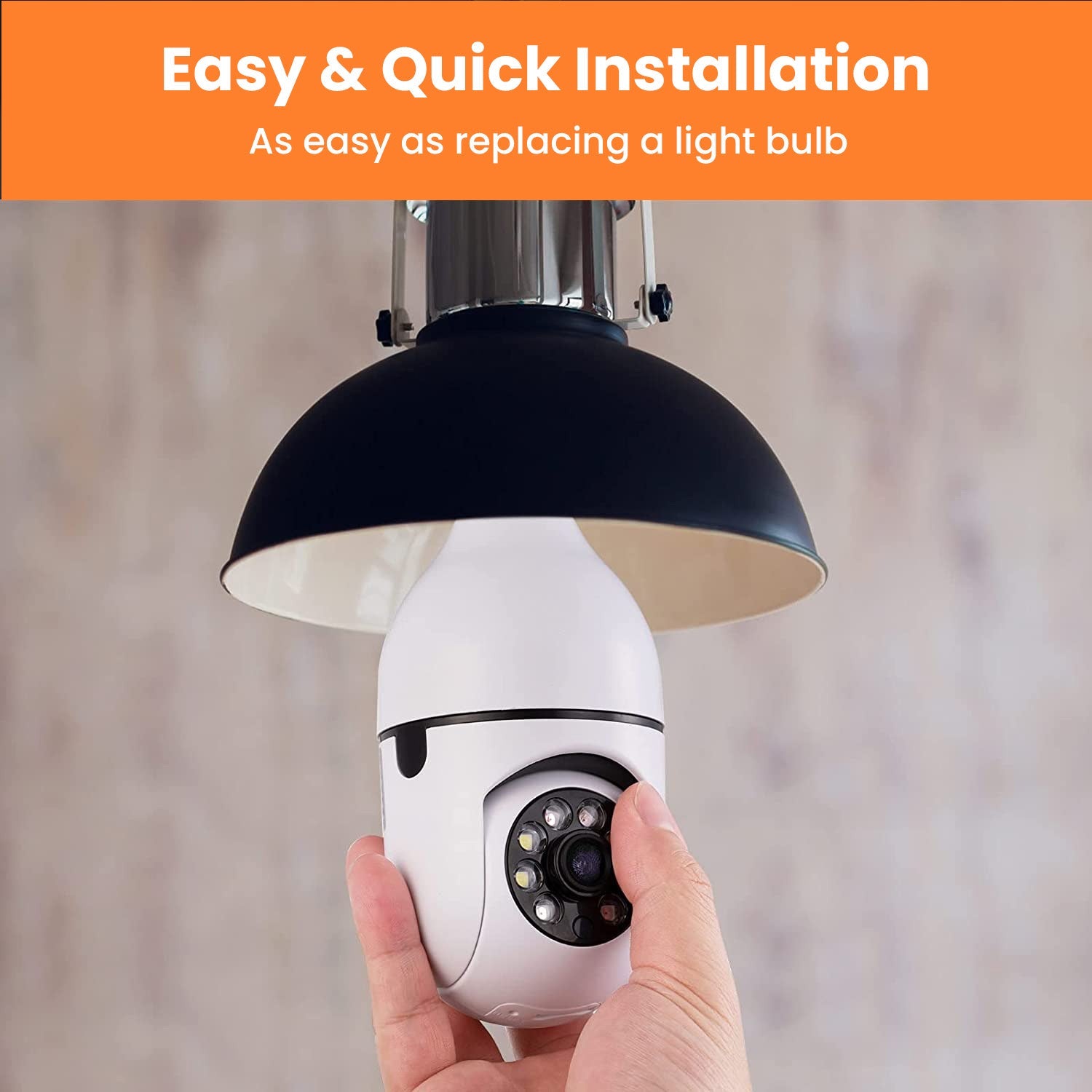 1080P Light Bulb Spy Camera