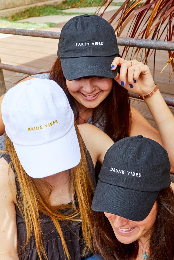 Party Vibes - Bachelorette party dad hats