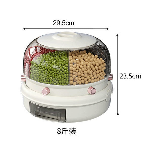 360° Rotating Grains Food Dispenser