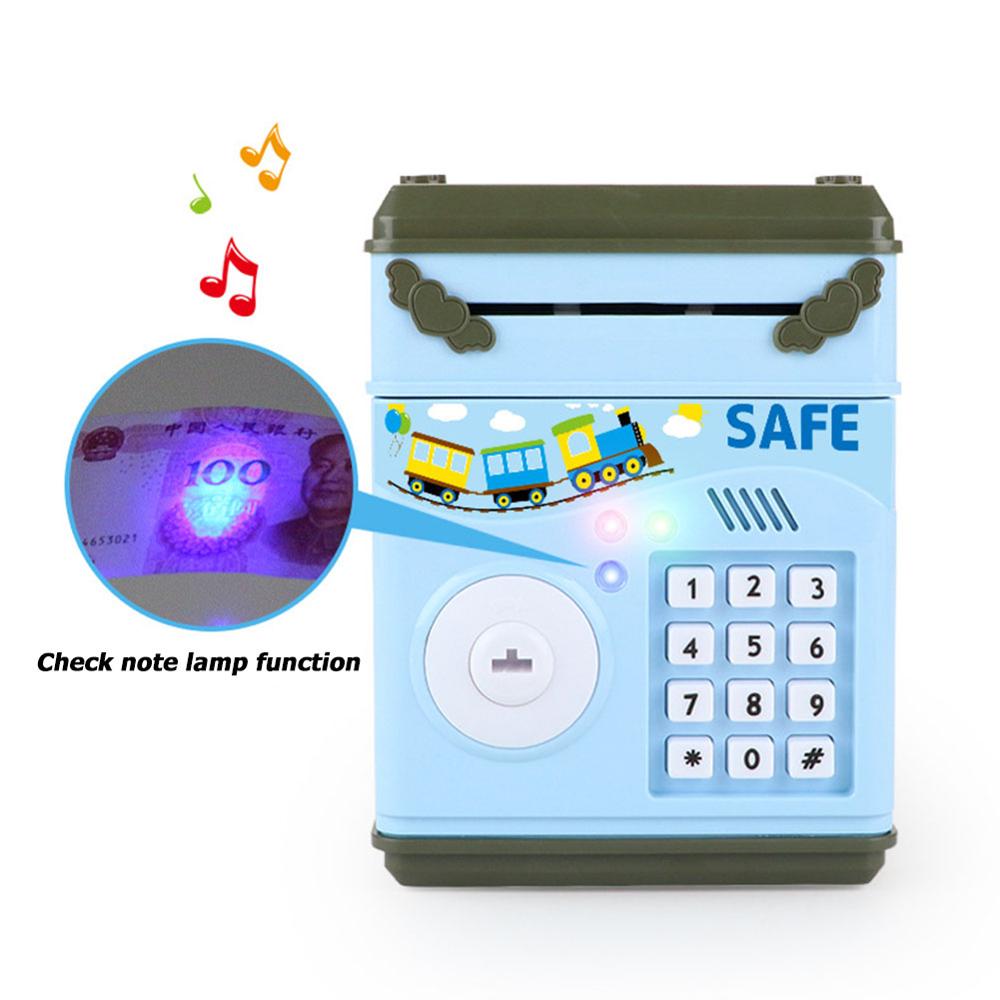 Electronic Piggy Bank ATM Mini Money Box Safety Password Chewing Coin Cash Deposit Machine Christmas Gift for Children Kids