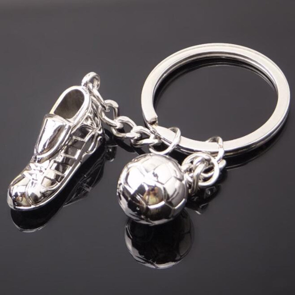 1pc Metal Soccer Shoes Keychain