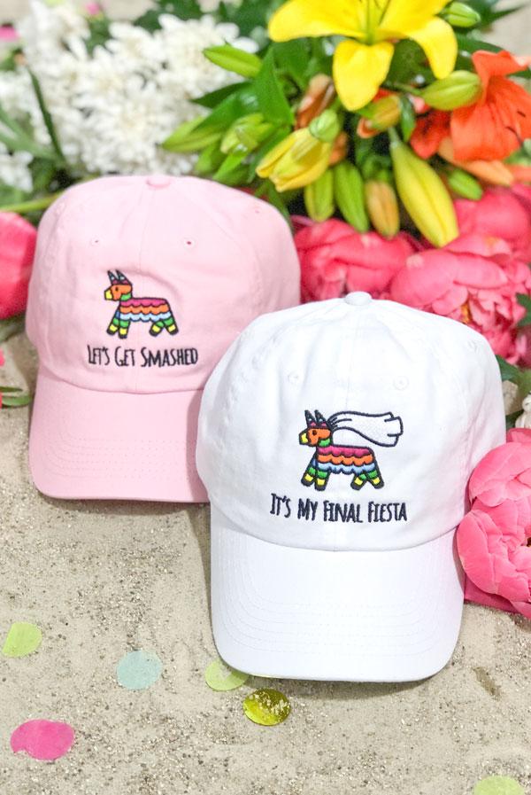 Let's Get Smashed - Embroidered Bachelorette Party Dad Hats