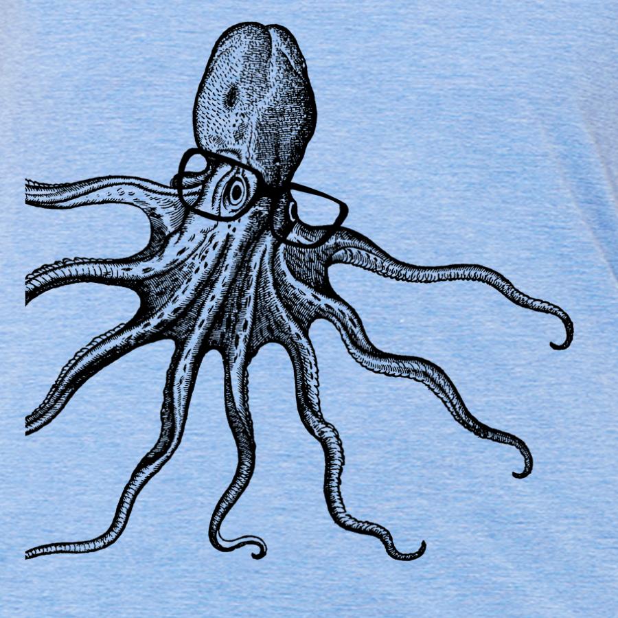 Octopus wearing glasses